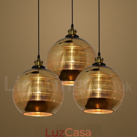 Luminária pendente de vidro europeia para café Luminária pendente de vidro europeia para café