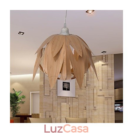 Lustre de bambu vintage criativo para casa com gaiola para pássaros Lustre de bambu vintage criativo para casa com gaiola para pássaros