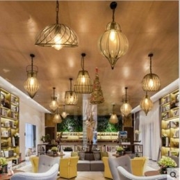 1 luz vintage café vidro pingente luz loft pingente lâmpada