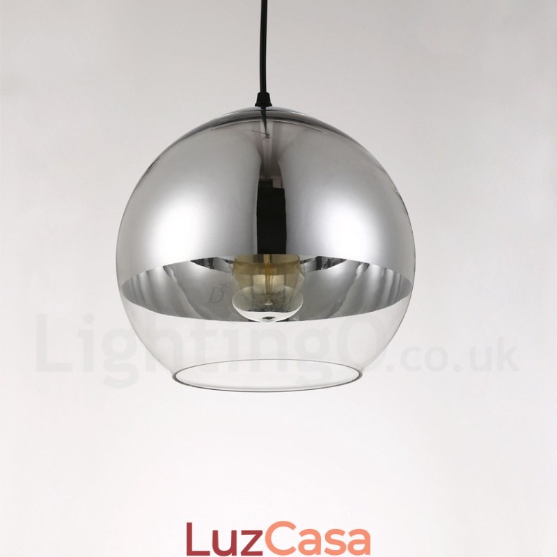 1 luz moderna contemporânea chapeamento café vidro pingente luz