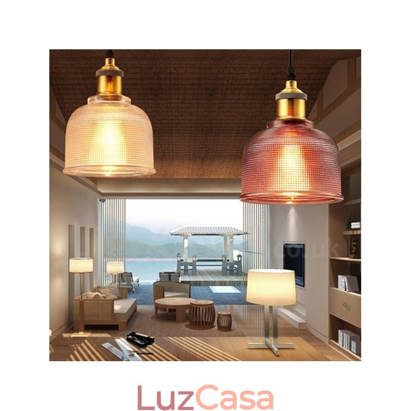 1 Luz Moderna Contemporânea Café Multi Cores Vidro Pendente Luz