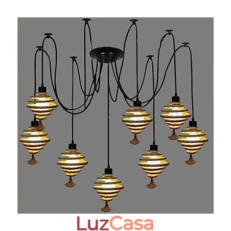 O lustre nórdico retrô Honeycomb Chandelier luminária The Heavenly Maids espalha flores. O lustre nórdico retrô Honeycomb Chandelier luminária The Heavenly Maids espalha flores.