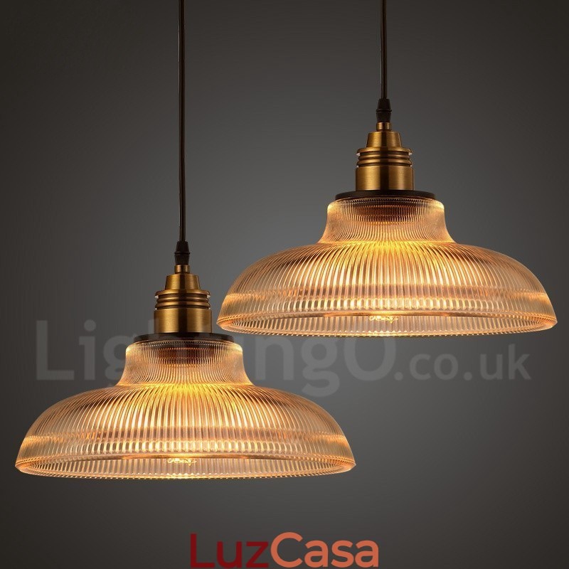 1 Luminária pendente de vidro vintage