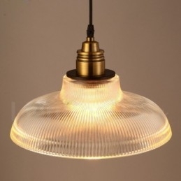 1 Luminária pendente de vidro vintage