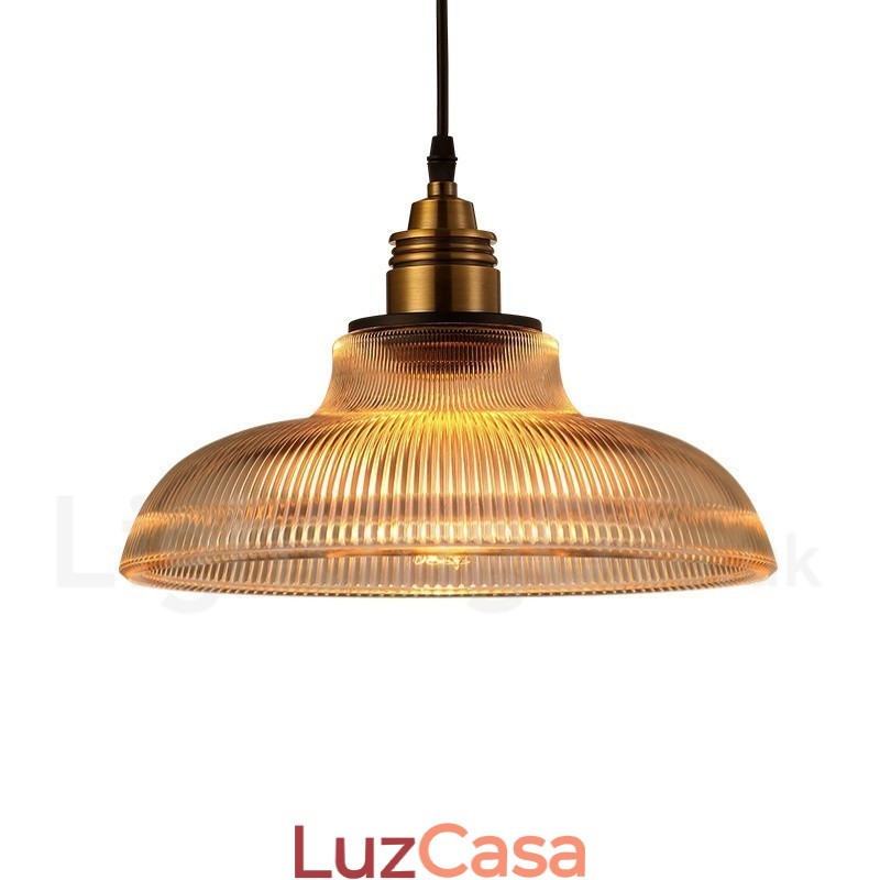 1 Luminária pendente de vidro vintage