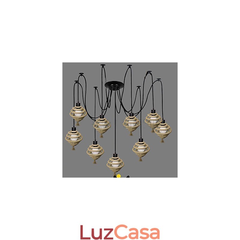 O lustre nórdico retrô Honeycomb Chandelier luminária The Heavenly Maids espalha flores.