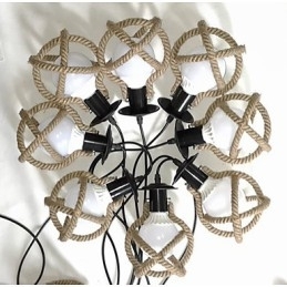 Lâmpada de corda Lustre Roupas longas Criativas As Empregadas Celestiais Flores de dispersão. Lâmpada de aranha