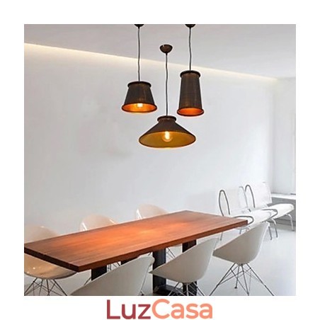 Lustre Mini Estilo Moderno Contemporâneo Metal 3 Luzes Pendentes Lustre Mini Estilo Moderno Contemporâneo Metal 3 Luzes Pendentes