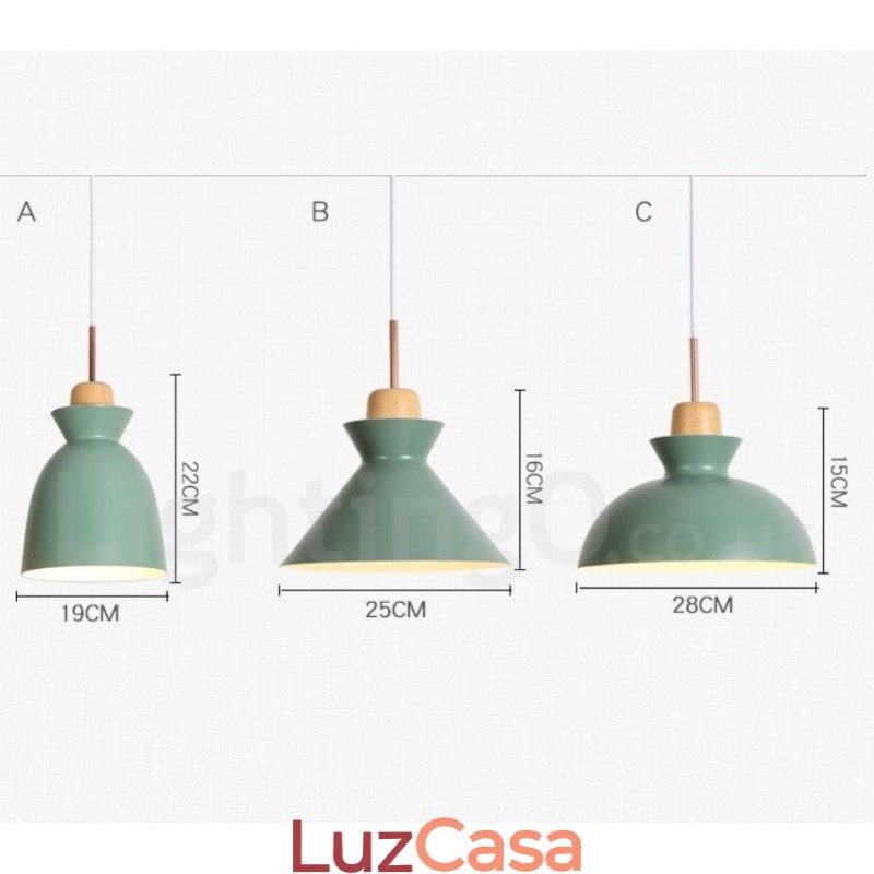 1 luz moderna contemporânea pendente de aço com sombra de liga de alumínio