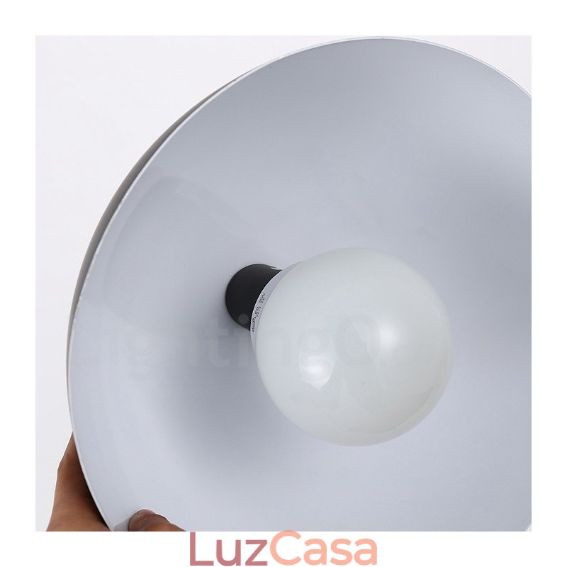 1 luz moderna contemporânea pendente de aço com sombra de liga de alumínio