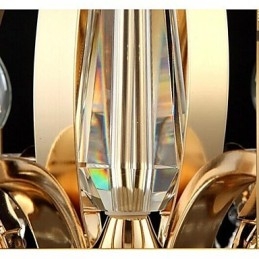 Lustre de cristal de ferro forjado de ouro de alta qualidade 8 luzes