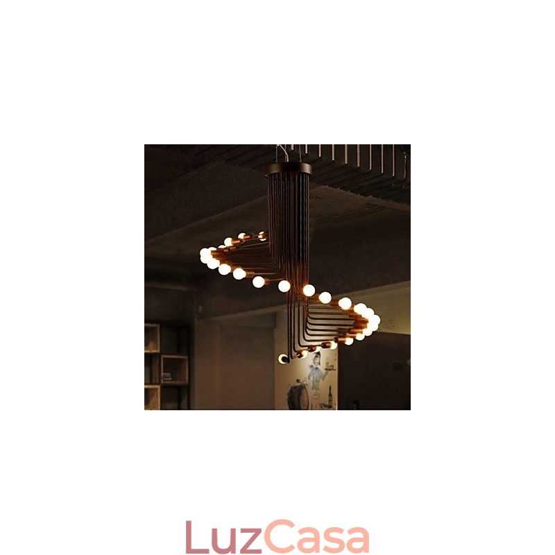 Lustre de metal com pintura country