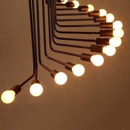 Lustre de metal com pintura country