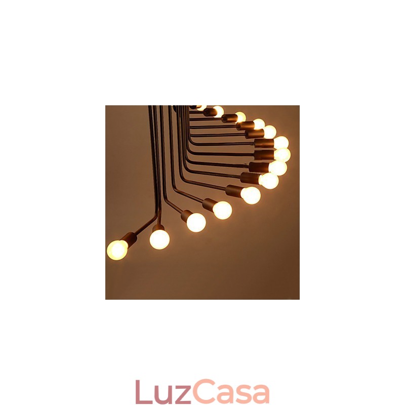 Lustre de metal com pintura country