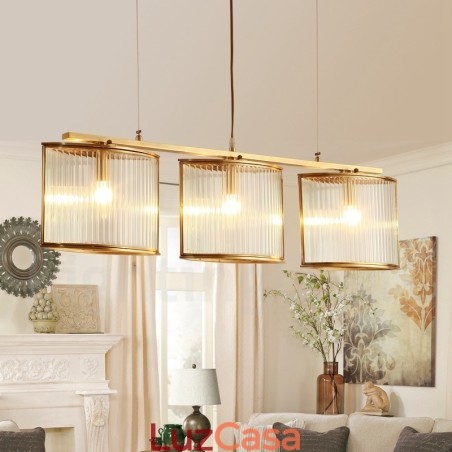 3 Luz Retro Rústico Luxo Latão Pendente Lâmpada Lustre com Sombra de Vidro 3 Luz Retro Rústico Luxo Latão Pendente Lâmpada Lustre com Sombra de Vidro