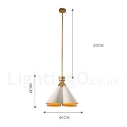 4 Luz Retro Rústico Luxo Liga de Alumínio Pendente Lâmpada Lustre com Liga de Alumínio Sombra
