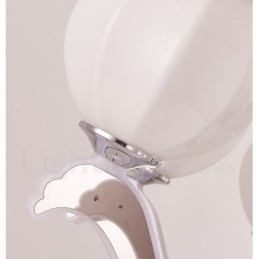 Lustre pendente de luxo contemporâneo moderno de 8 luzes com cúpula de vidro