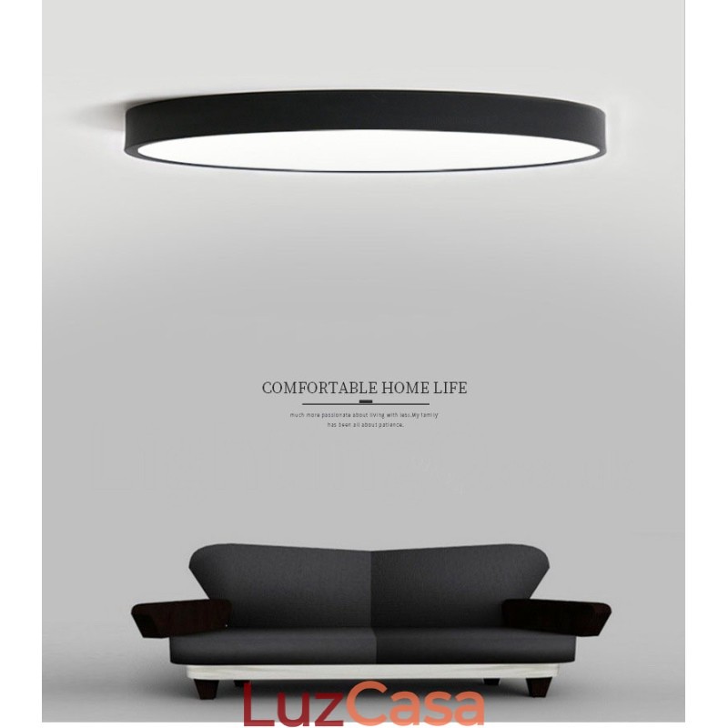 Luzes de teto embutidas ultrafinas, modernas, contemporâneas e reguláveis, estilo nórdico, com cúpula de acrílico e controle remoto, também podem ser usadas como luz de parede