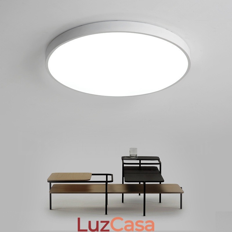 Luzes de teto embutidas ultrafinas, modernas, contemporâneas e reguláveis, estilo nórdico, com cúpula de acrílico e controle remoto, também podem ser usadas como luz de parede