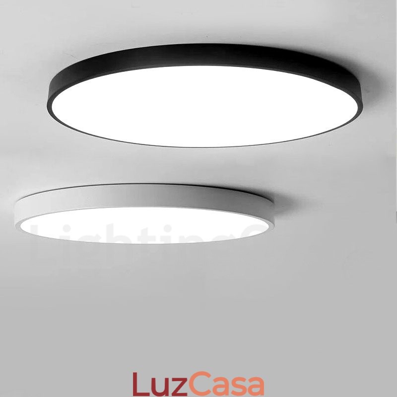 Luzes de teto embutidas ultrafinas, modernas, contemporâneas e reguláveis, estilo nórdico, com cúpula de acrílico e controle remoto, também podem ser usadas como luz de parede