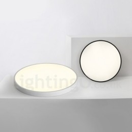 Luzes de teto embutidas ultrafinas, modernas, contemporâneas e reguláveis, estilo nórdico, com cúpula de acrílico e controle remoto, também podem ser usadas como luz de parede