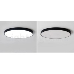Luzes de teto embutidas ultrafinas, modernas, contemporâneas e reguláveis, estilo nórdico, com cúpula de acrílico e controle remoto, também podem ser usadas como luz de parede
