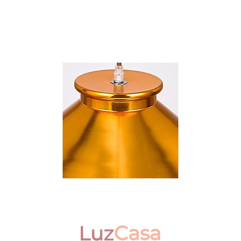 Lustre Mini Estilo Moderno Contemporâneo Metal 3 Luzes Pendentes