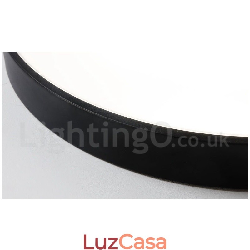 Luzes de teto embutidas ultrafinas, modernas, contemporâneas e reguláveis, estilo nórdico, com cúpula de acrílico e controle remoto, também podem ser usadas como luz de parede