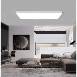 Luminárias de teto embutidas estilo nórdico moderno e contemporâneo com abajur de acrílico e controle remoto
