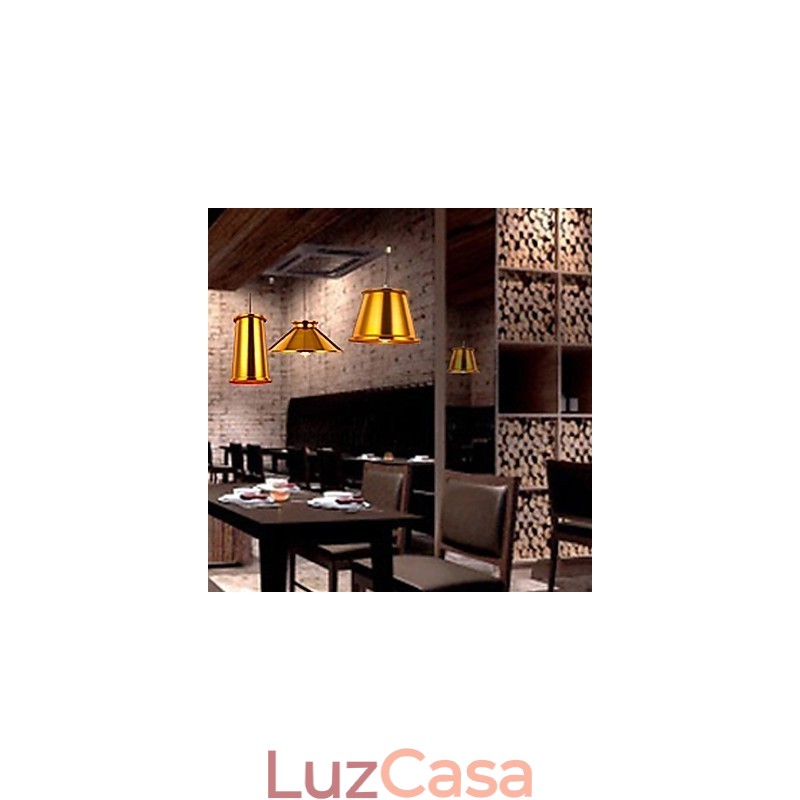 Lustre Mini Estilo Moderno Contemporâneo Metal 3 Luzes Pendentes