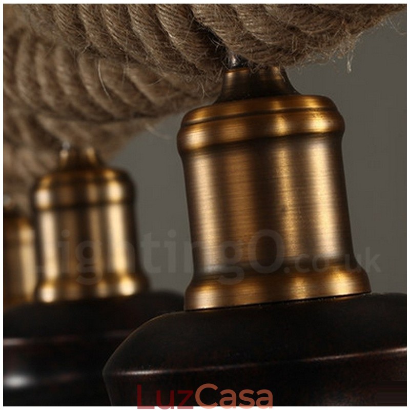 Luminária de teto com 3 luzes pendentes