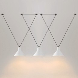 Luminária de teto pendente contemporânea moderna com 3 luzes