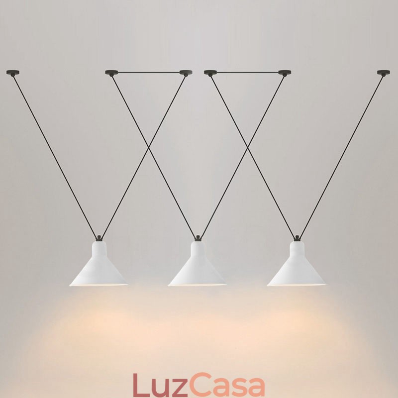 Luminária de teto pendente contemporânea moderna com 3 luzes