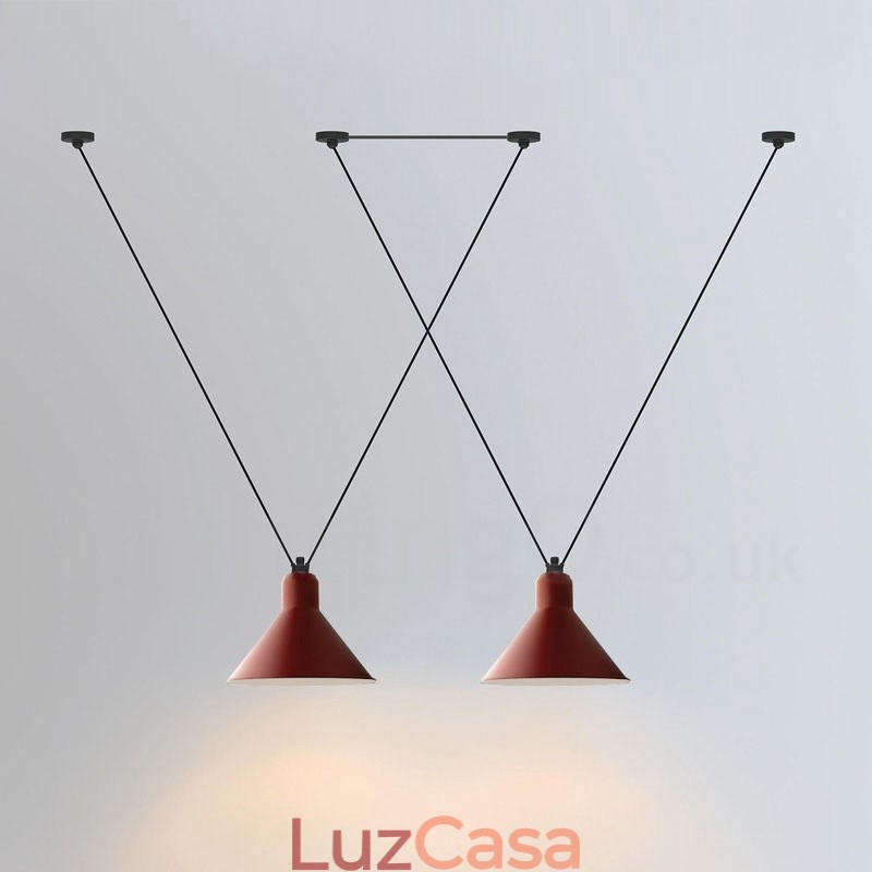 Luminária de teto pendente contemporânea moderna com 3 luzes