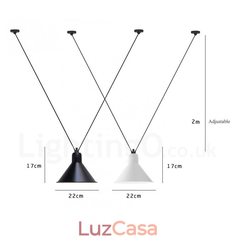 Luminária de teto pendente contemporânea moderna com 3 luzes