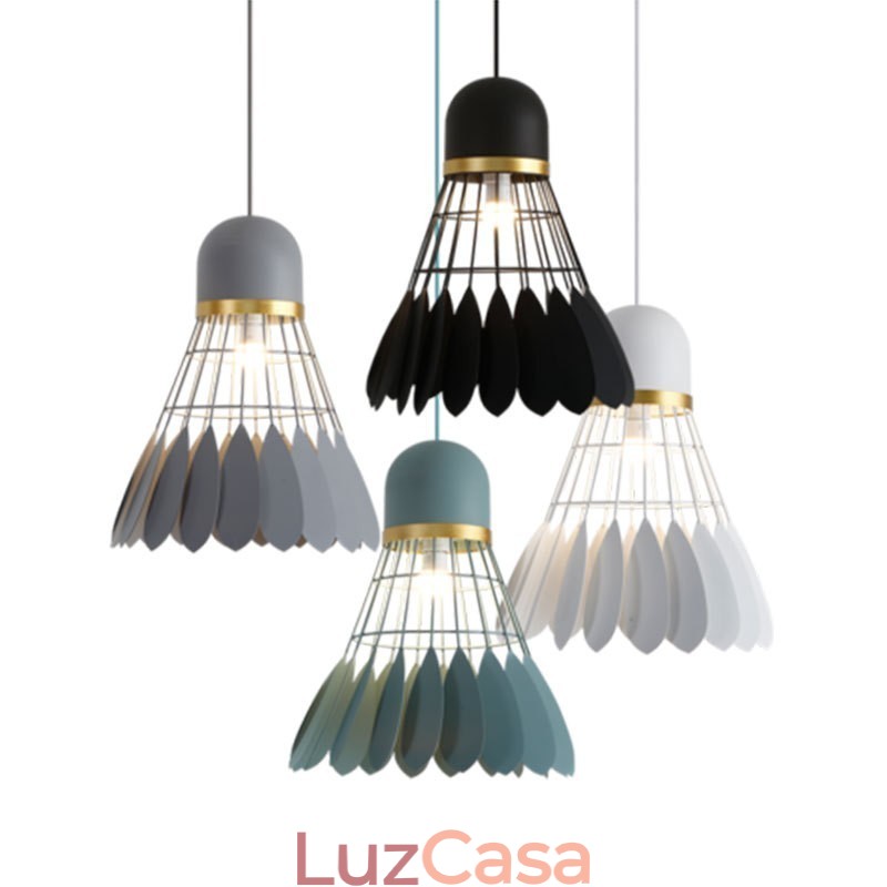 1 Luminária de teto pendente moderna e contemporânea