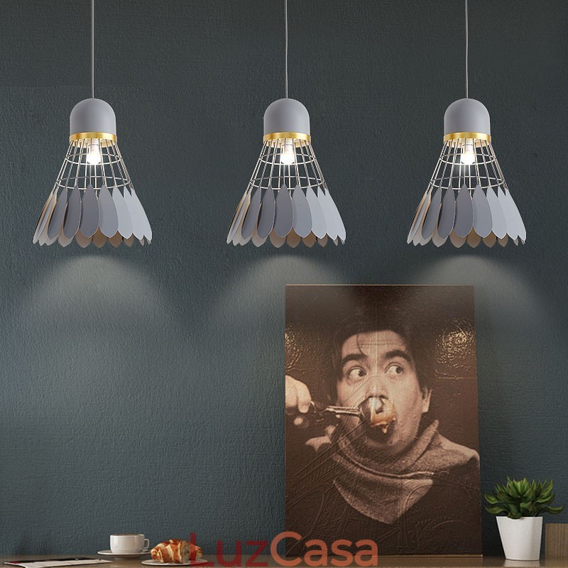 1 Luminária de teto pendente moderna e contemporânea
