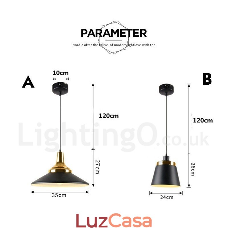 1 Luminária de teto pendente moderna e contemporânea
