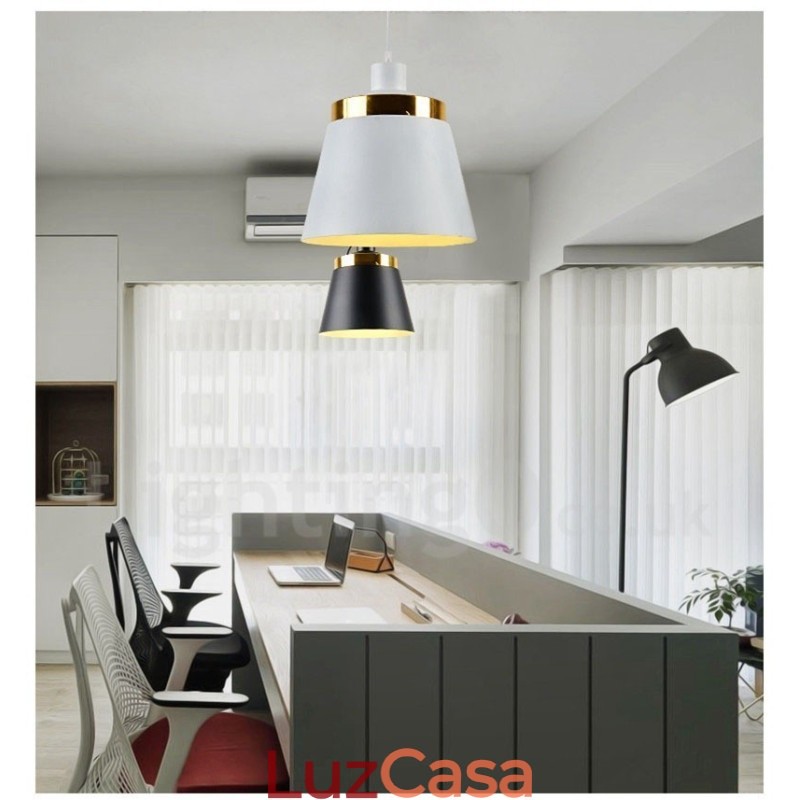1 Luminária de teto pendente moderna e contemporânea