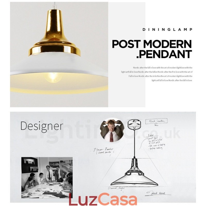 1 Luminária de teto pendente moderna e contemporânea