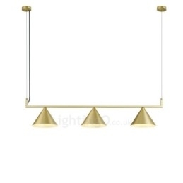 Luminária de teto pendente contemporânea moderna com 3 luzes