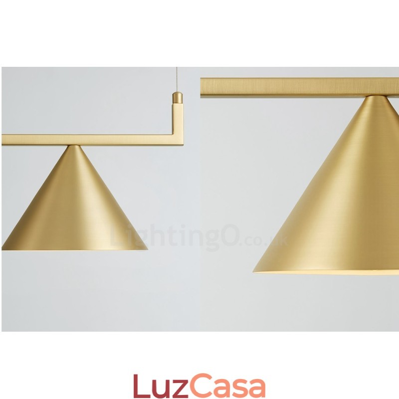 Luminária de teto pendente contemporânea moderna com 3 luzes