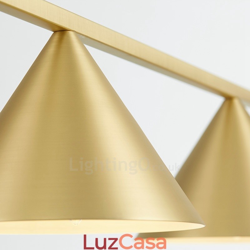Luminária de teto pendente contemporânea moderna com 3 luzes