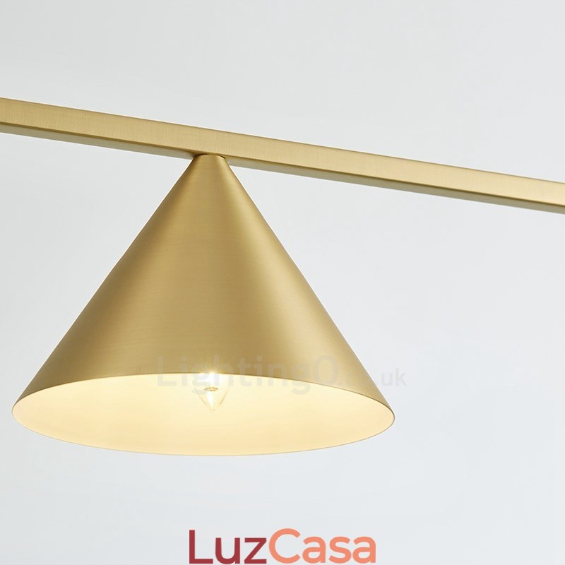 Luminária de teto pendente contemporânea moderna com 3 luzes