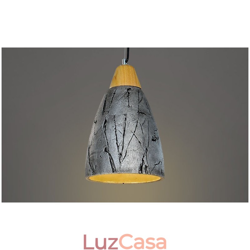1 luz cimento moderno contemporâneo pingente luz teto lâmpada