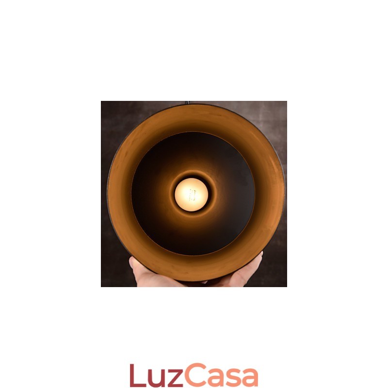 Lustre rústico Lodge Drum Metal Pendant Light