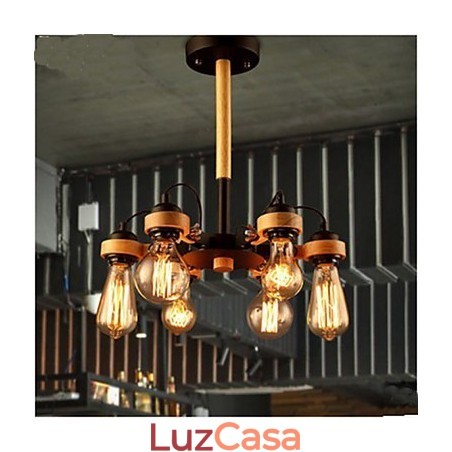 Lâmpadas de estúdio e lanternas American Retro Ceiling 6