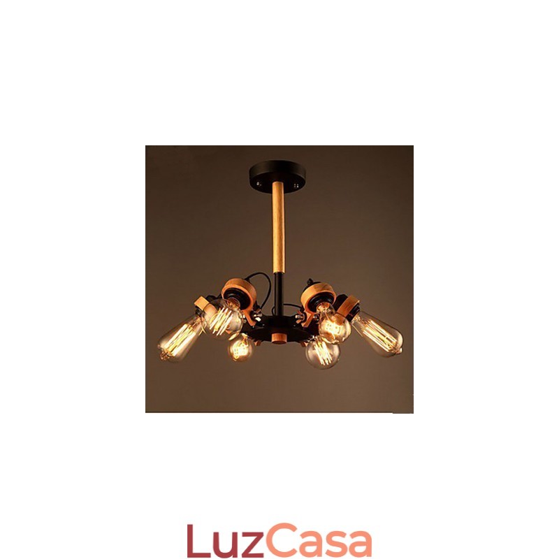 Lâmpadas de estúdio e lanternas American Retro Ceiling 6