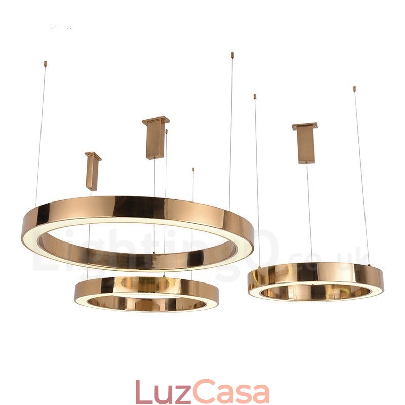 Luminária pendente moderna contemporânea de aço com 1 luz e cúpula de acrílico