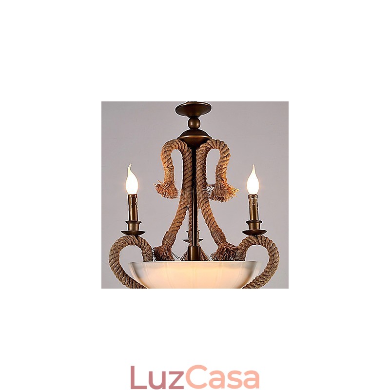 Lustre Mini Estilo Moderno Contemporâneo Metal